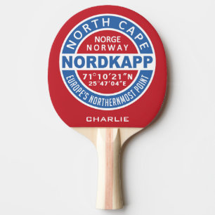 Raquete De Tênis De Mesa NORDKAPP Noruega nome personalizado ping pong padd