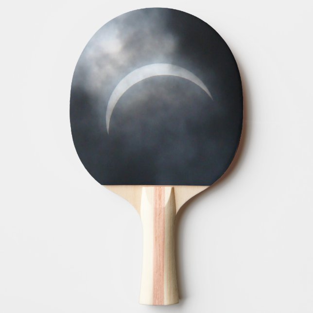 Raquete De Tênis De Mesa Nuvens de Tempestade Spooky Eclipse 2017 (Frente)