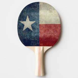 Raquete De Tênis De Mesa O sibilo retro Pong do vintage da bandeira do