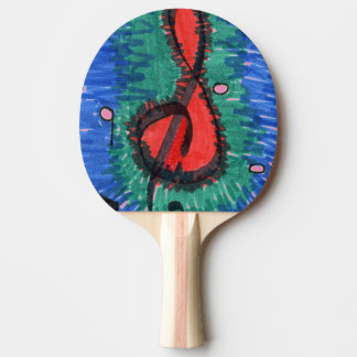 Raquete De Tênis De Mesa "O som do vermelho" Abstrato Ping Pong Paddle