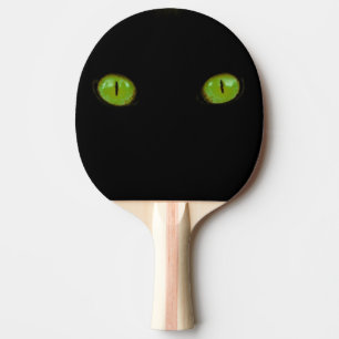 Raquete De Tênis De Mesa Olhos de gato verdes - pá de Pong do sibilo