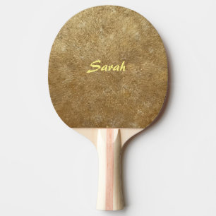 Raquete De Tênis De Mesa Ondinhas de pás personalizadas ouro de Pong do