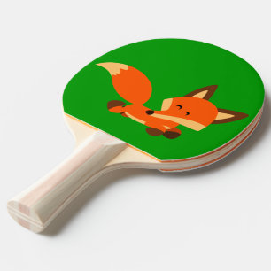 Raquete De Tênis De Mesa Pá bonito de Pong do sibilo do Fox dos desenhos