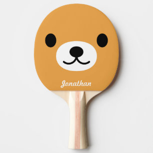 Raquete De Tênis De Mesa Pá bonito de Pong do sibilo do urso das crianças