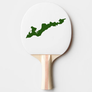Raquete De Tênis De Mesa Pá de Logotipo Clássico da Ilha dos Peixes - Verde