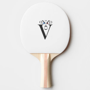 Raquete De Tênis De Mesa Pá de Pong do sibilo da cara da letra
