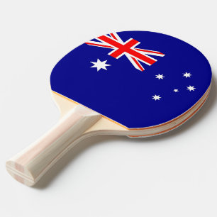 Raquete De Tênis De Mesa Pá do pong do sibilo com a bandeira de Austrália