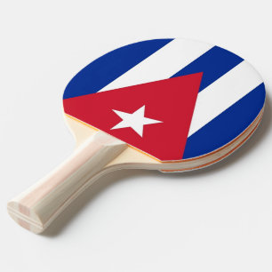 Raquete De Tênis De Mesa Pá do pong do sibilo com a bandeira de Cuba