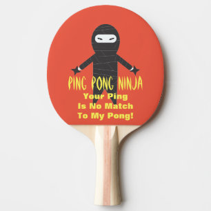 Raquete De Tênis De Mesa Pá engraçada de Pong do sibilo de Pong Ninja do
