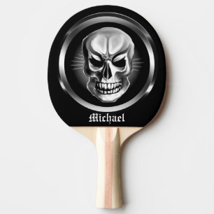 Raquete De Tênis De Mesa Pá personalizada de Pong do sibilo do crânio