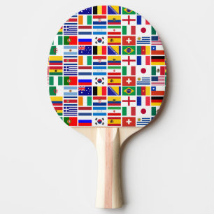 Raquete De Tênis De Mesa Padrão de flags SOCCER 2014