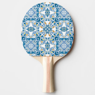 Raquete De Tênis De Mesa Padrão do Azulejo português