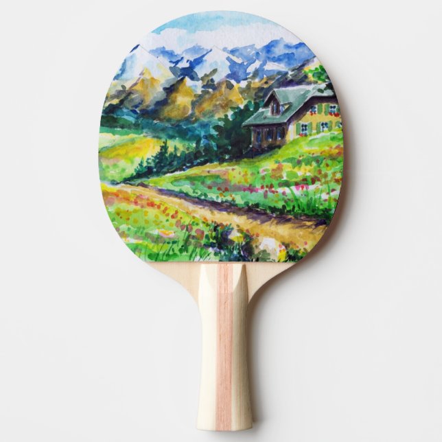 Raquete De Tênis De Mesa Paisagem (Frente)