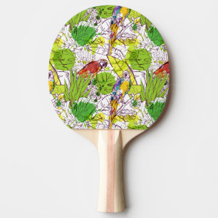 Raquete De Tênis De Mesa Papagaios tropicais