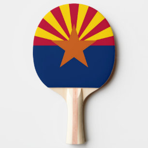 Raquete De Tênis De Mesa Patriótico, pingue-pongue com bandeira de Arizona
