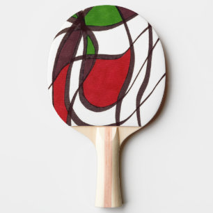 Raquete De Tênis De Mesa "Peixe voador" Abstrato Ping Pong Paddle