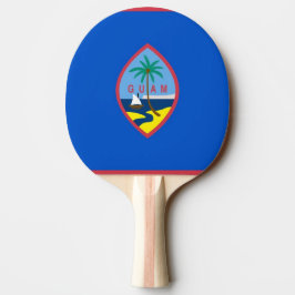 Raquete De Tênis De Mesa Ping pong paddle com bandeira de Guam, EUA