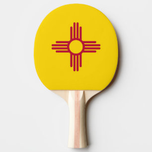 Raquete De Tênis De Mesa Ping pong paddle com bandeira do Novo México, EUA