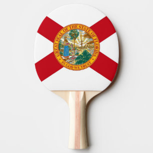 Raquete De Tênis De Mesa Ping pong paddle com Flag da Flórida, EUA