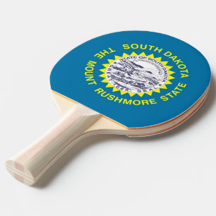 Raquete De Tênis De Mesa Ping pong paddle com Flag of South Dakota, EUA