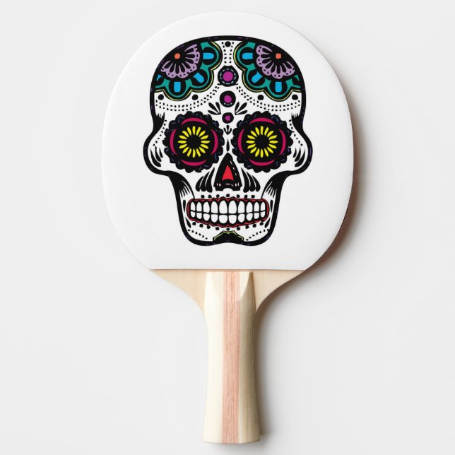 Raquete De Tênis De Mesa Ping Pong Paddle/Skull (Frente)