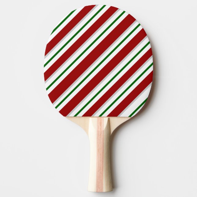 Raquete De Tênis De Mesa Ping Pong Paddle/Stripes (Frente)