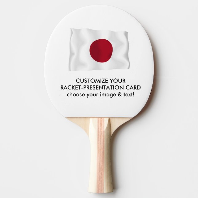 Raquete De Tênis De Mesa Ping Pong Racket-Presentation Card (Frente)