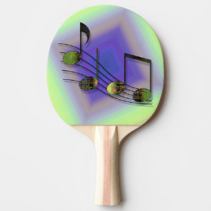 Raquete De Tênis De Mesa Pino Pong Ping de Notas de Dubstep