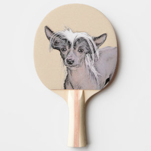 Raquete De Tênis De Mesa Pintura Chinesa Sem Cabelo Penteada Original Dog A