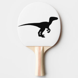 Raquete De Tênis De Mesa Raptor do dinossauro, design de Dino