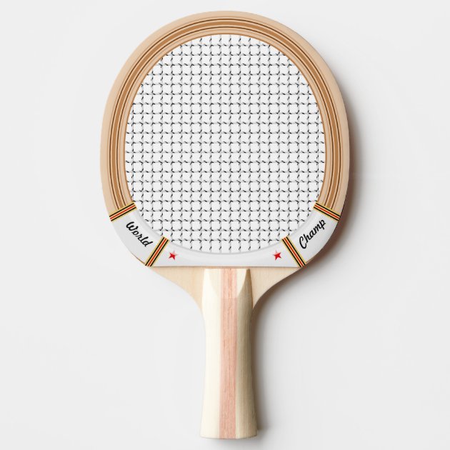 Raquete de tenis de madeira