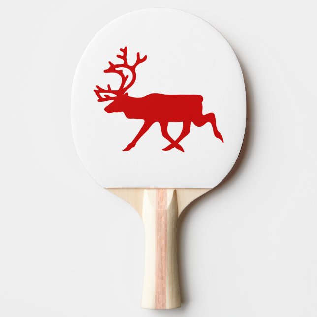Raquete De Tênis De Mesa Reindeer Vermelho/Silhueta das Caraíbas (Frente)