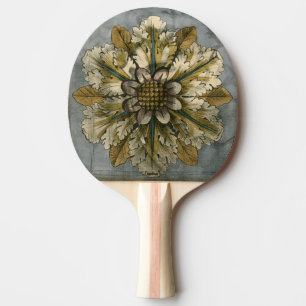 Raquete De Tênis De Mesa Rosette de demissão decorativa em Cinza