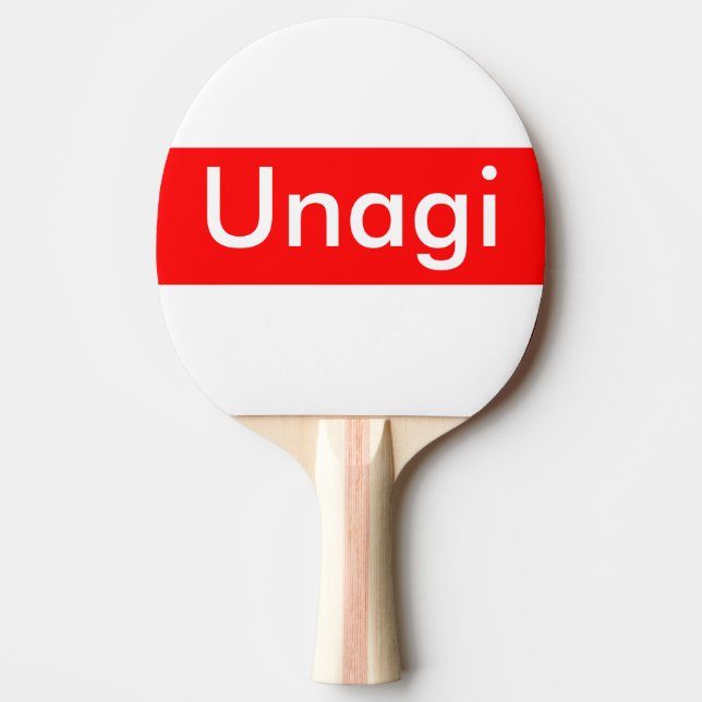 Raquete De Tênis De Mesa Rótulo Unagi (Frente)