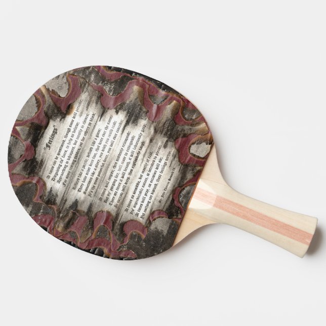 Raquete De Tênis De Mesa Sentimentos (Lateral)