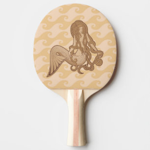 Raquete De Tênis De Mesa Sereia Sentada