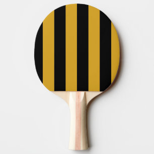 Raquete De Tênis De Mesa Sibile o bastão/pá de Pong - preto e ouro Rod