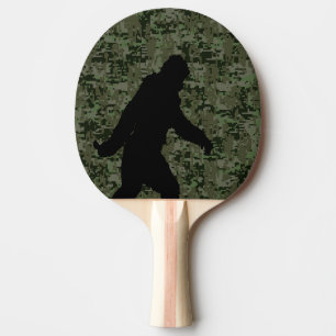 Raquete De Tênis De Mesa Silhueta ida de Squatchin na camuflagem de Digitas
