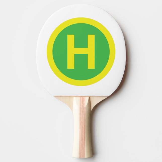 Raquete De Tênis De Mesa Símbolo Helipad (Frente)