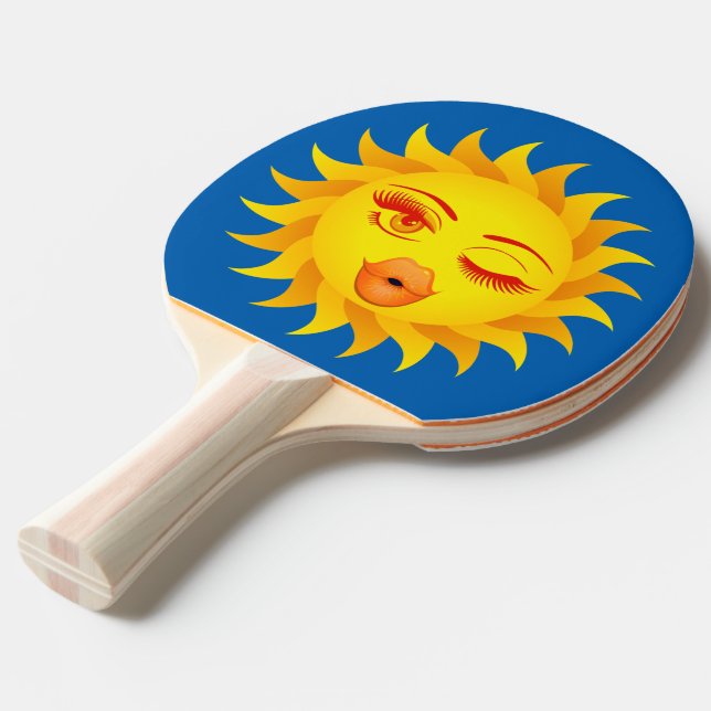 Raquete De Tênis De Mesa Sun emoji (Frente inclinada)