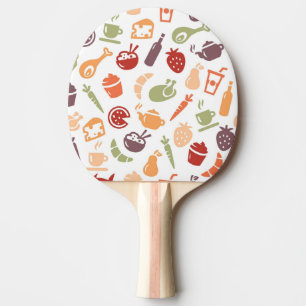 Raquete De Tênis De Mesa Teste padrão 3 da comida
