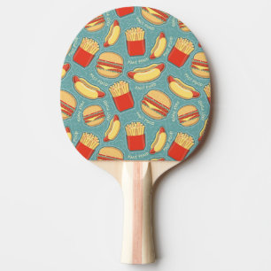 Raquete De Tênis De Mesa Teste padrão 3 do fast food