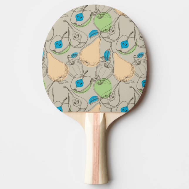 Raquete De Tênis De Mesa Teste padrão das frutas (Frente)