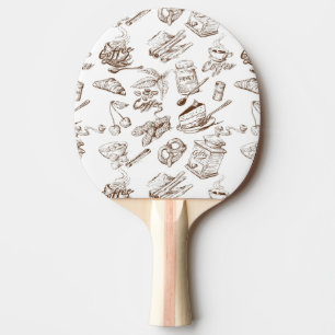 Raquete De Tênis De Mesa Teste padrão de papel