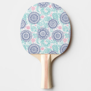 Raquete De Tênis De Mesa Teste padrão étnico de Paisley