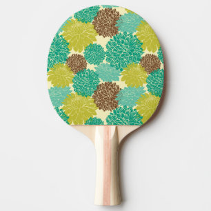 Raquete De Tênis De Mesa Teste padrão floral 2