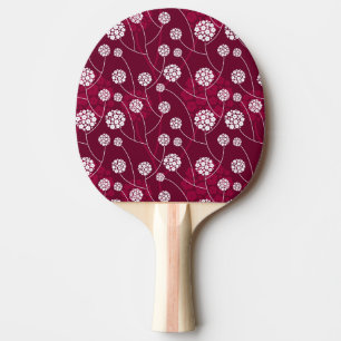 Raquete De Tênis De Mesa Teste padrão floral abstrato