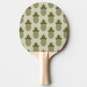 Raquete De Tênis De Mesa Teste padrão Khaki do abacaxi