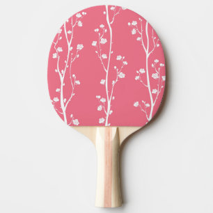Raquete De Tênis De Mesa Teste padrão oriental da flor da ameixa