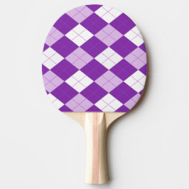 Raquete De Tênis De Mesa Teste padrão roxo de Argyle